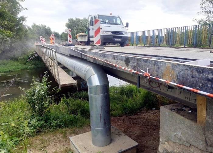 Most po remoncie, tonaż ograniczony