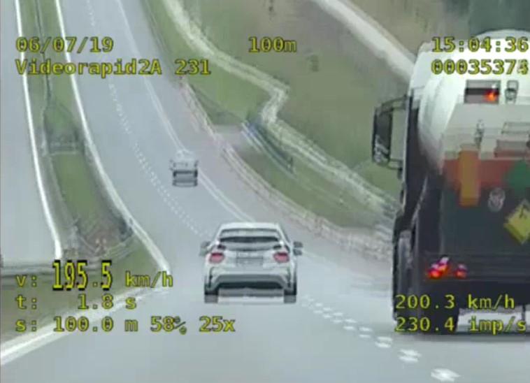 Szok! Rekordzista jechał blisko 200 km/h