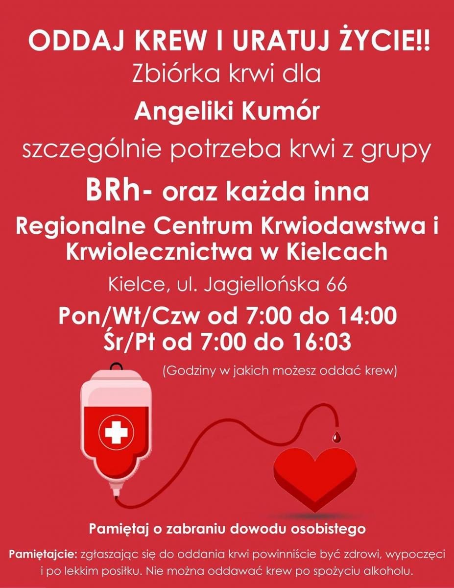 PILNE: poszkodowana nastolatka z wypadku potrzebuje Waszej krwi!