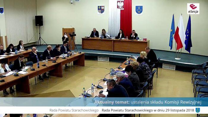 Sesja Powiatu starachowickiego na żywo - oglądaj teraz