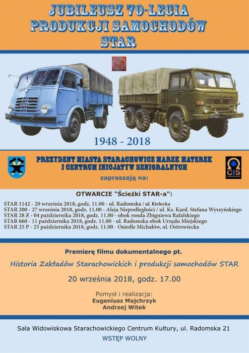 Jubileusz 70. rocznicy produkcji samochodów STAR