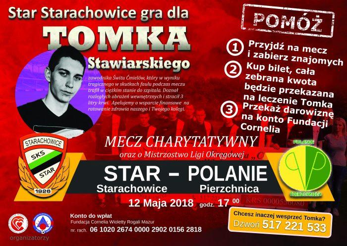 Star włącza się do walki o ratowanie życia zawodnika Świtu Ćmielów. Liczy się każda złotówka