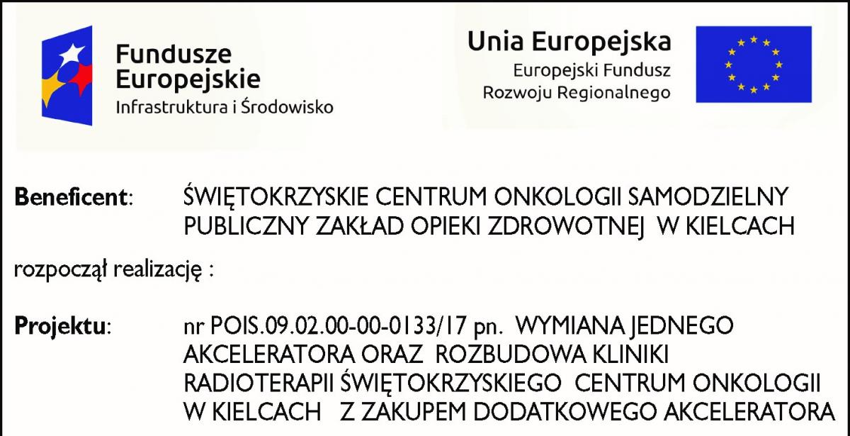 Nowy projekt Świętokrzyskiego Centrum Onkologii (ogłoszenie)