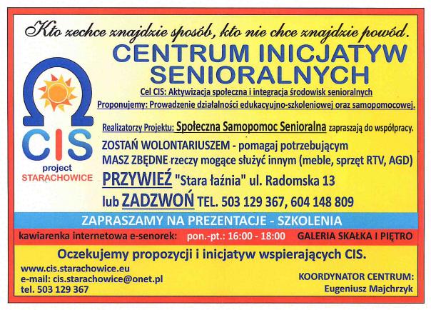 Seniorzy zapraszają nie tylko seniorów :)