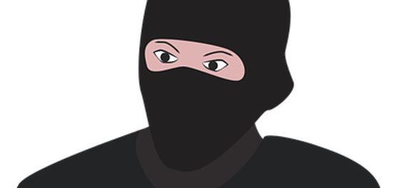 Szaleniec w kominiarce w Galerii Skałka