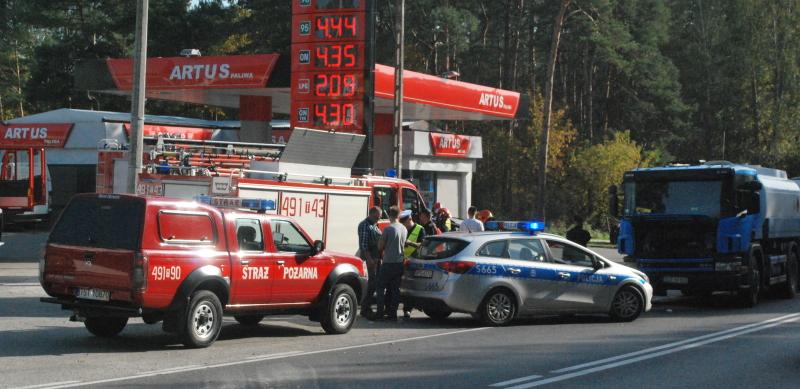 Wymusiła pierwszeństwo przed cysterną?