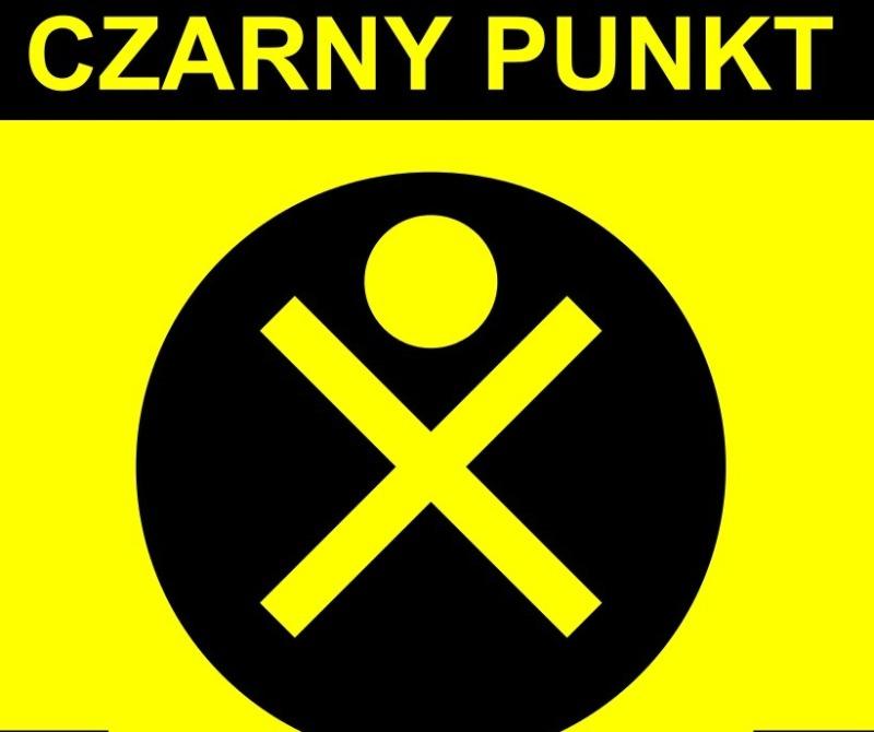 Mapa powiatu starachowickiego pełna czarnych punktów