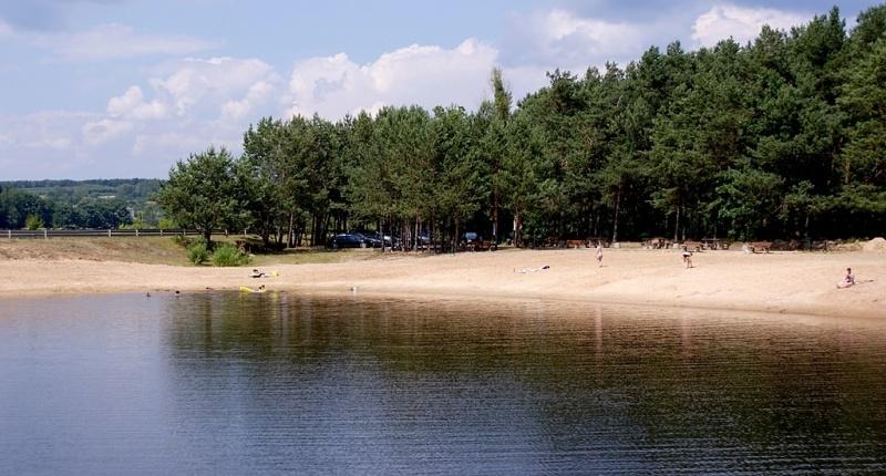 Słońce, plaża, piasek w Krynkach