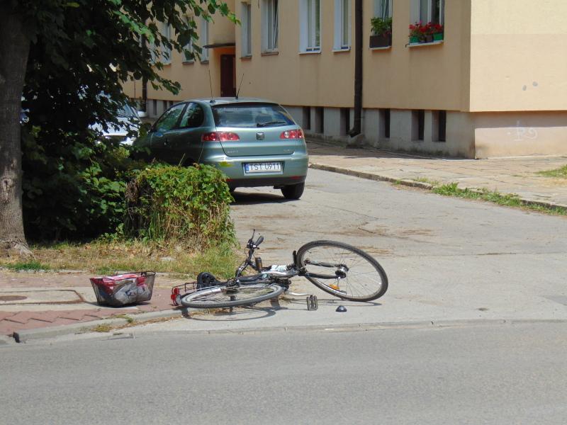 Potrąciła rowerzystę