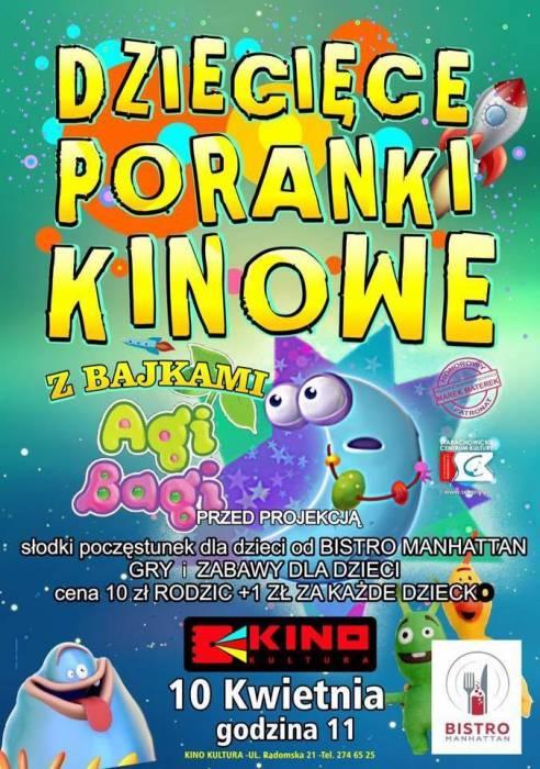 Dziecięce Poranki Filmowe z bajkami Agi Bagi