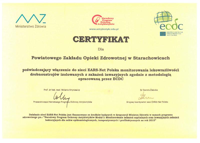 Starachowicki szpital w europejskiej sieci monitorowania lekowrażliwości drobnoustrojów