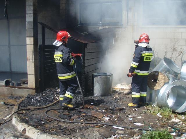 Gdyby nie szybka reakcja strażaków zakład poszedłby z dymem