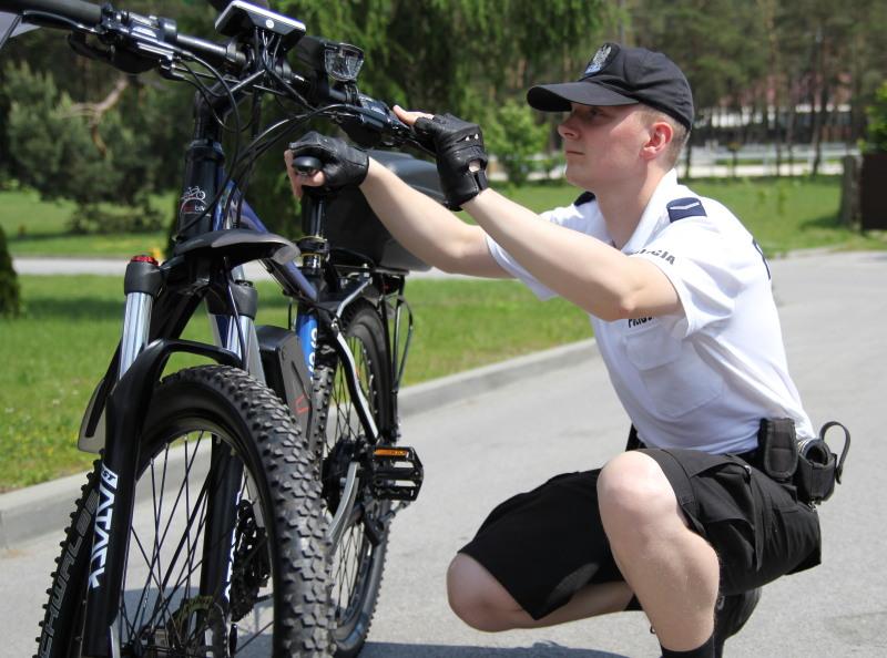 Policjanci na rowerach