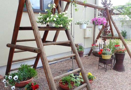 Balkon pięknie urządzony