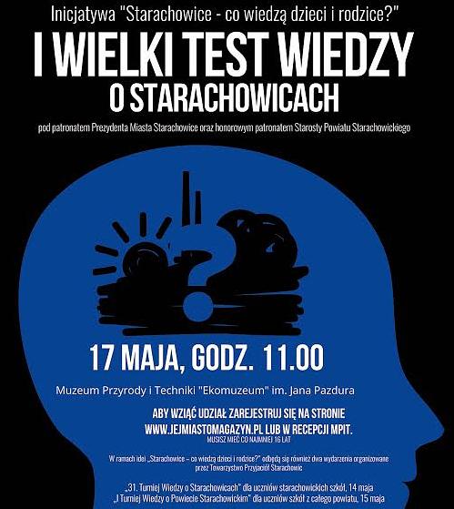 I Wielki Test Wiedzy o Starachowicach- 17 maja