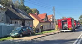 Pożar domu przy Al. Niepodległości