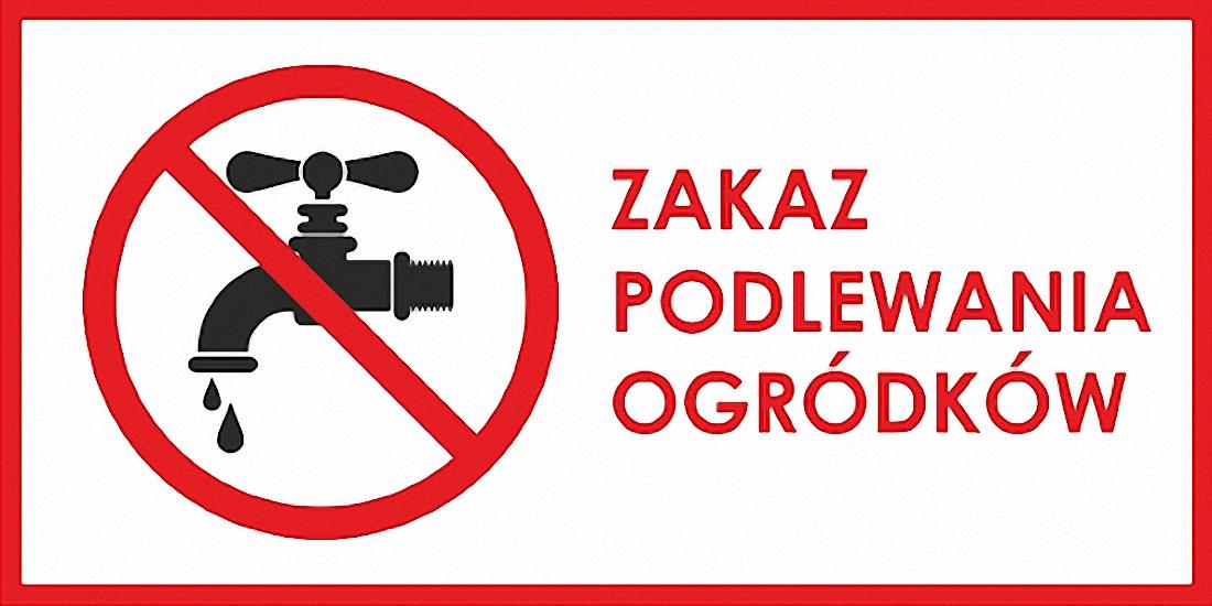 Zakaz podlewania ogródków z wodociągów w gminie Fałków