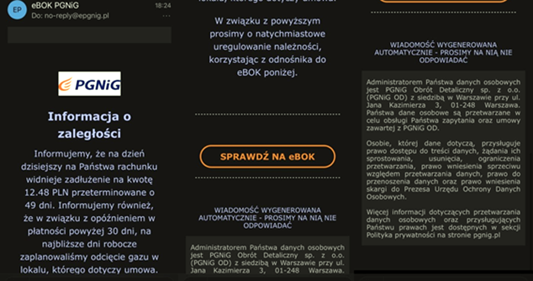 Uwaga na fałszywe smsy! PGNiG ponownie ostrzega klientów!