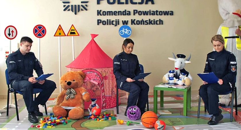 Policjanci z Końskich opowiadają bajki?