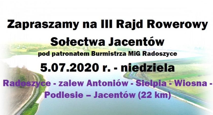 Zapraszamy na III Rajd Rowerowy Sołectwa Jacentów