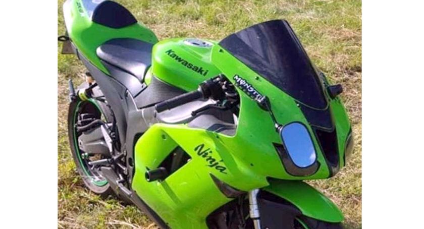 Motocyklista w zalewie!