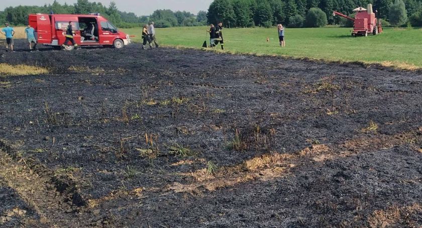 Zatarło się łożysko w kombajnie i...
