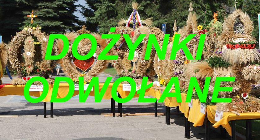Dożynki powiatowe odwołane