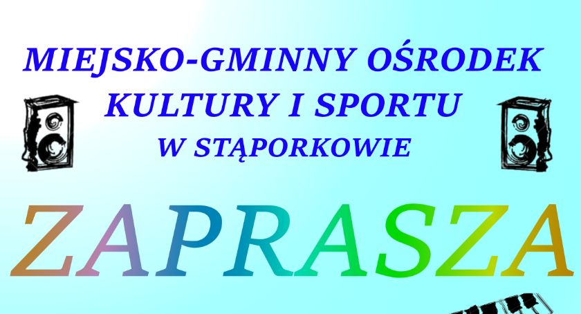 STĄPORKÓW. MGOKiS zaprasza na zajęcia