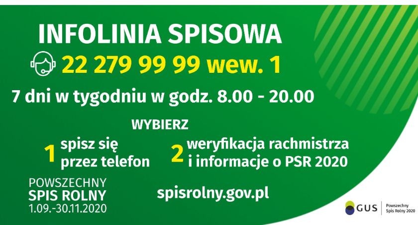 GMINA SMYKÓW. Rolniku! Spisz się przez telefon!