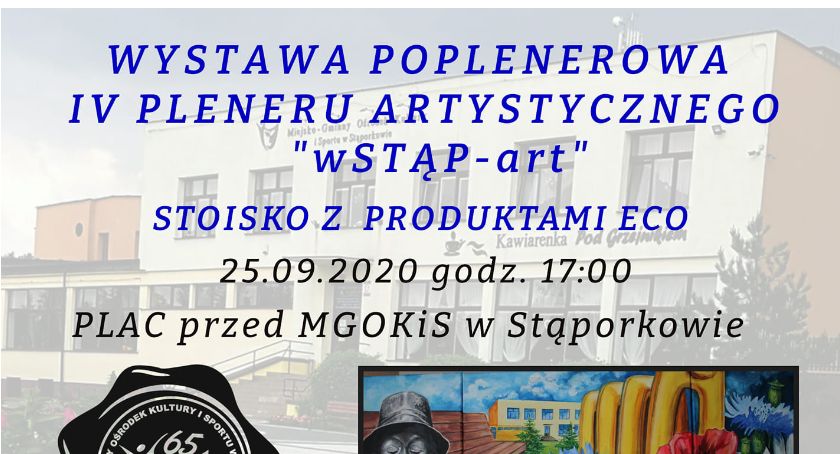 GMINA STĄPORKÓW. Poplenerowa ekspozycja prac IV Pleneru Artystycznego „wSTĄP-art”