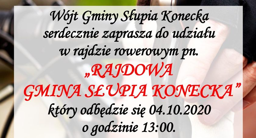 Rajdowa Gmina Słupia Konecka. Potrzebne są chęć i... rower