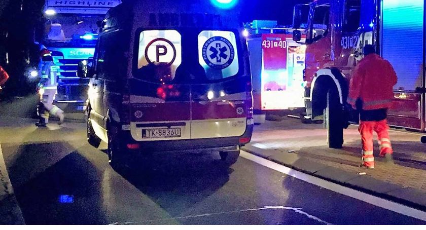 Zderzyły się ciężarówki na słynnym skrzyżowaniu