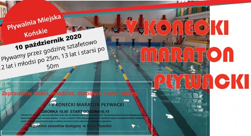 W sobotę V Konecki Maraton Pływacki