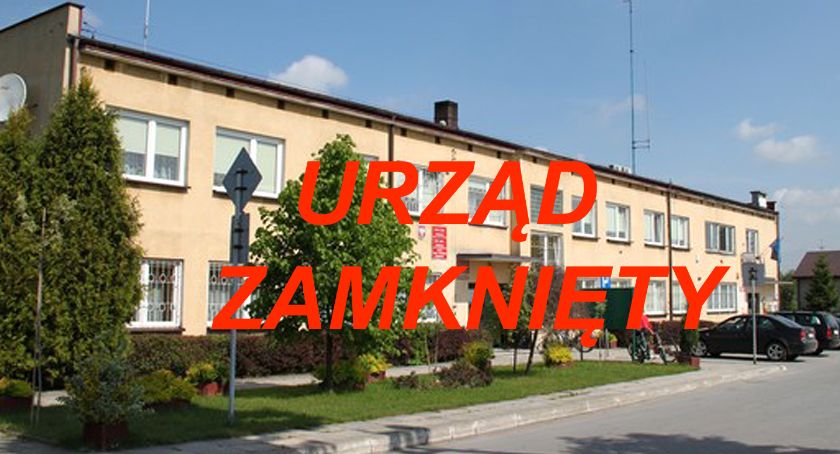 GMINA RADOSZYCE. Urząd Miasta i Gminy zamknięty dla interesantów