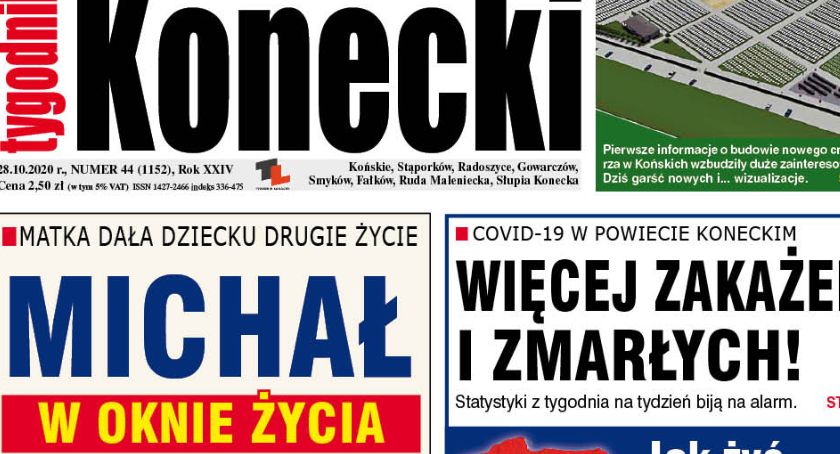 Dziś środa! Nowy TYGODNIK KONECKI czeka na Ciebie w punktach sprzedaży