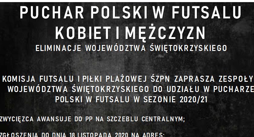 Wojewódzkie eliminacje Pucharu Polski w Futsalu kobiet i mężczyzn