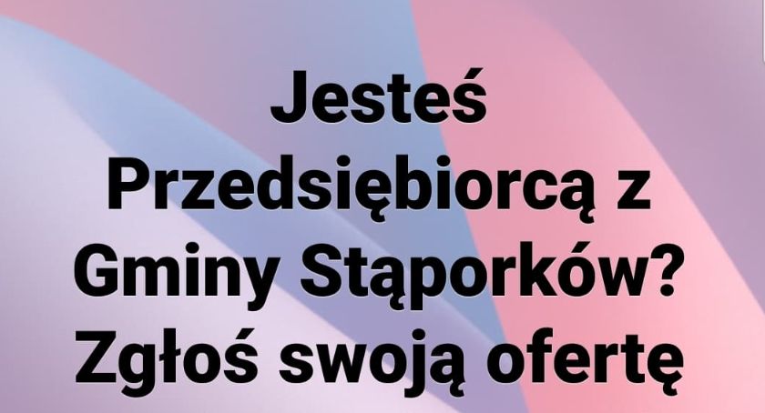 GMINA STĄPORKÓW. Chcą wspierać rodzimych przedsiębiorców