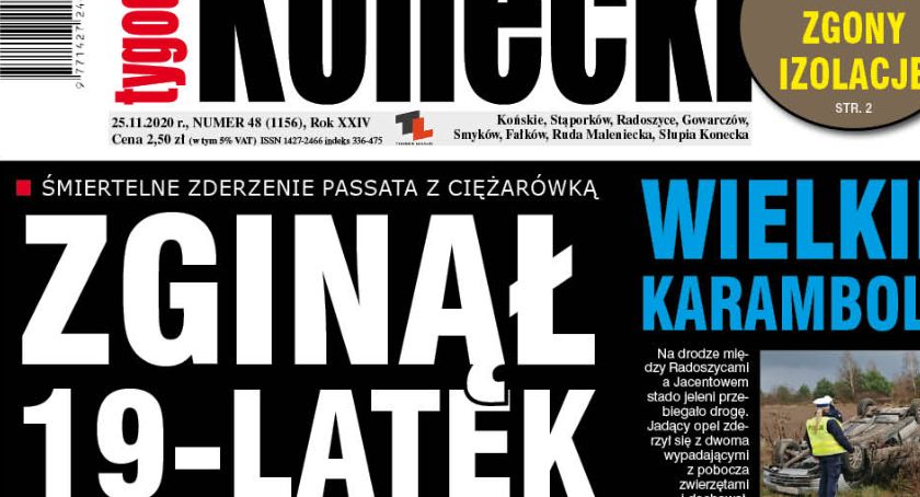 Dziś środa. Ukazał się nowy numer Tygodnika Koneckiego. Warto kupić...