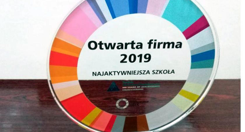 SP Miedzierza z tytułem Najaktywniejszej Szkoły Programu „Otwarta Firma”