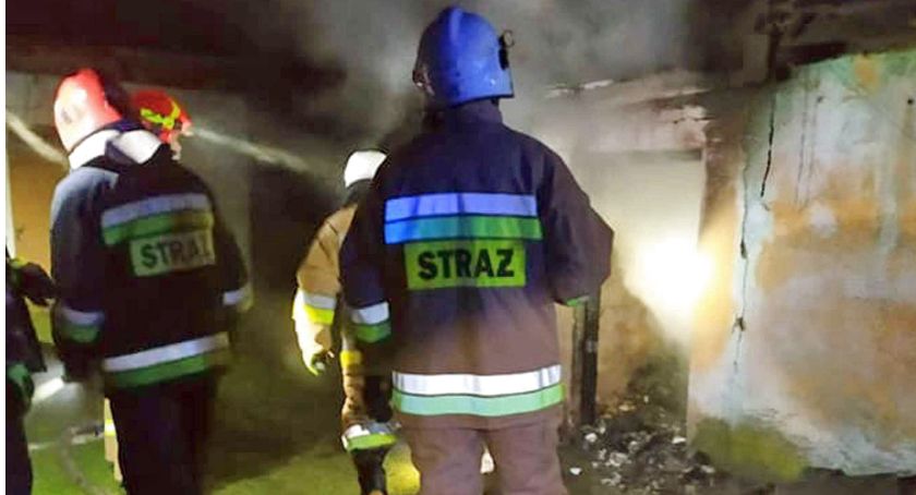 Spaliło się wnętrze letniej kuchni w Bębnowie