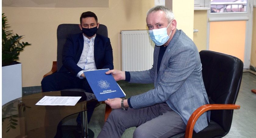 W Gowarczowie wójt spotkał się z komendantem