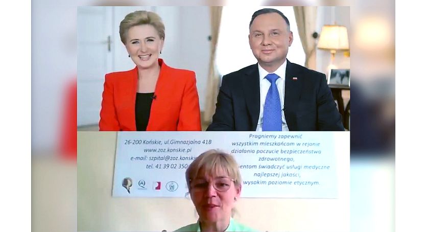 Z położną z Końskich rozmawiała para prezydencka. Online