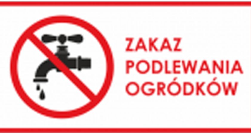 Gmina Fałków. Zakaz podlewania ogródków przydomowych i terenów zielonych