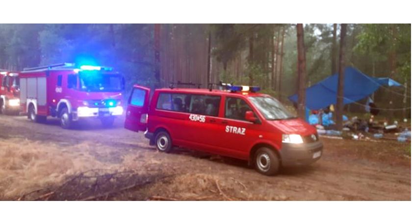 W Duraczowie strażacy pomogli w ewakuacji obozu harcerskiego