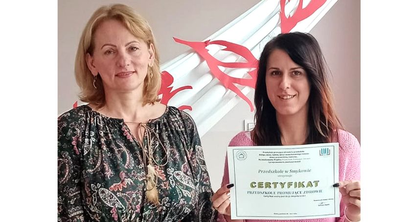 Przedszkole w Smykowie z krajowym certyfikatem. Promują zdrowie