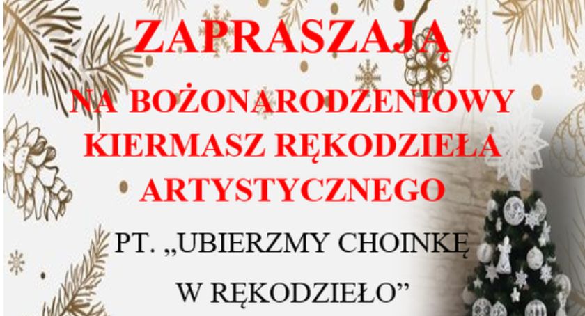 Zapraszają do Miedzierzy na Kiermasz Bożonarodzeniowy
