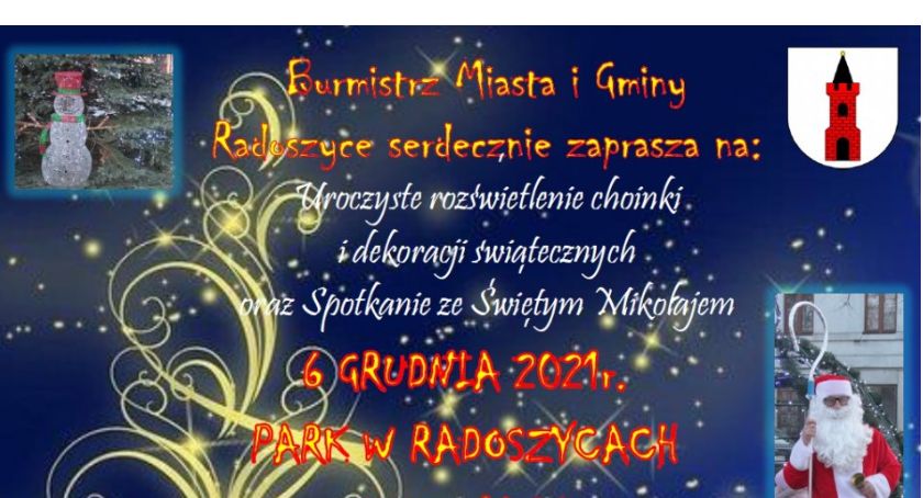 Zapraszają do Radoszyc na spotkanie ze Świętym Mikołajem i Śnieżynkami