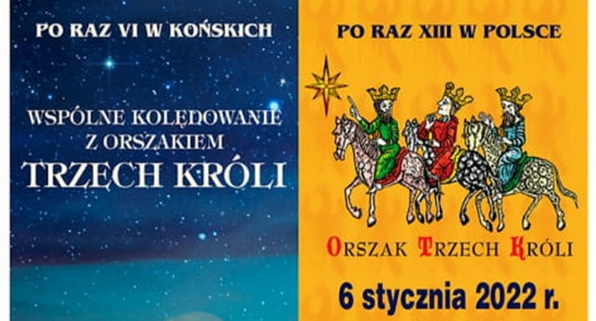 Zapraszają do Końskich na wspólne kolędowanie z Orszakiem Trzech Króli