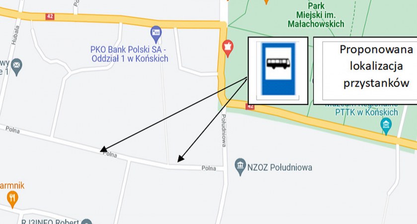 W Końskich i Młynku powstaną przystanki komunikacji gminnej w nowych lokalizacjach? [MAPKI}