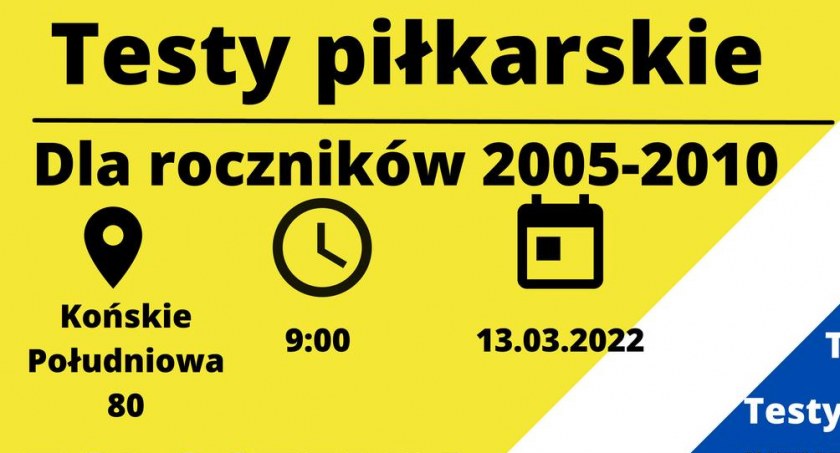 Neptun Końskie organizuje testy piłkarskie dla grup młodzieżowych